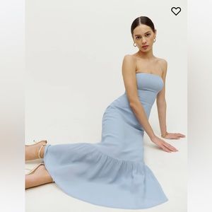 Reformation Arta Dress in Blue